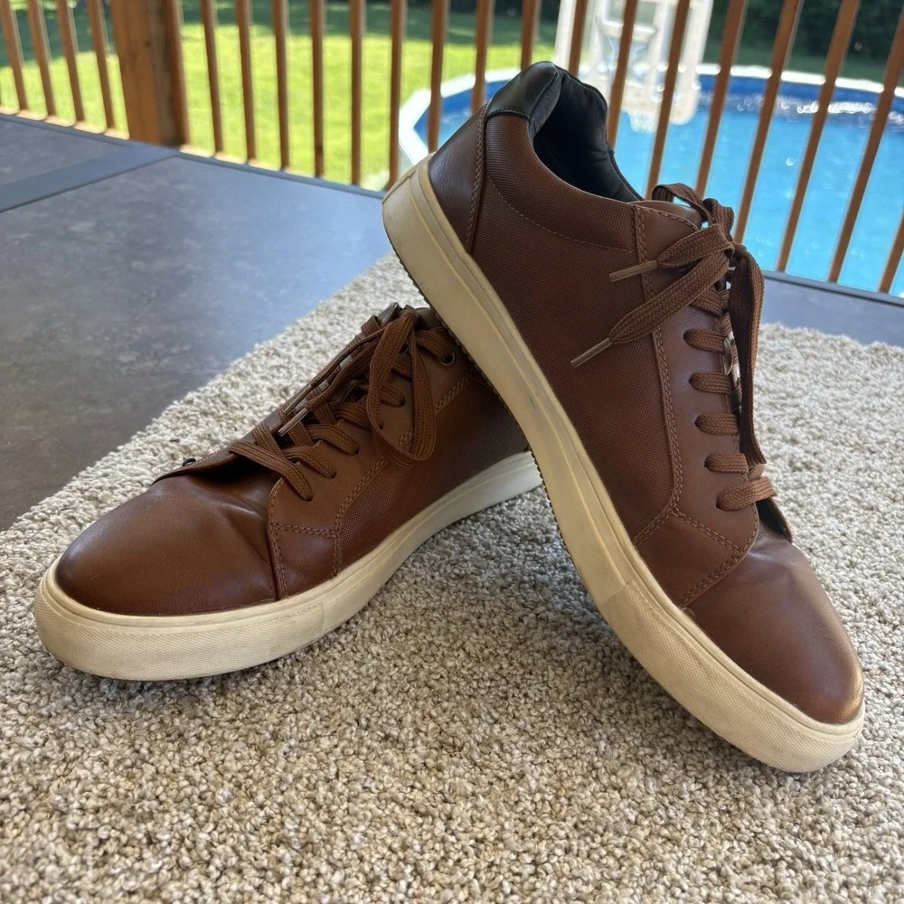 Ashford Hayes Men's Business Casual Shoes Brown Leather Size 11M